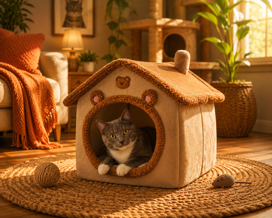 The Cats Mao Plush Cat House